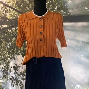 WhoWhatWear - orange blouse